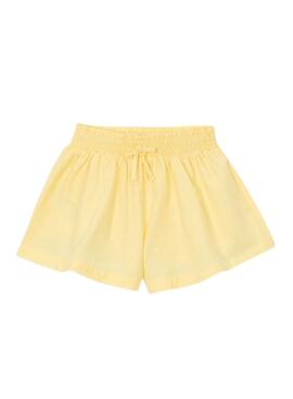 Nombre SEO: Conjunto Mayoral chaqueta y pantalón amarillo pastel para niña