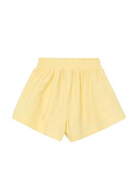 Nombre SEO: Conjunto Mayoral chaqueta y pantalón amarillo pastel para niña