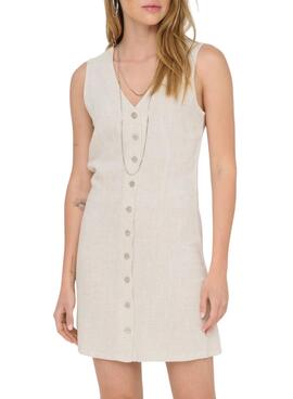 Vestido Only Siesta beige para mujer