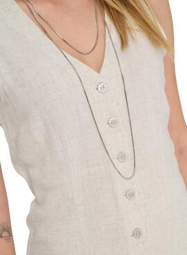 Vestido Only Siesta beige para mujer