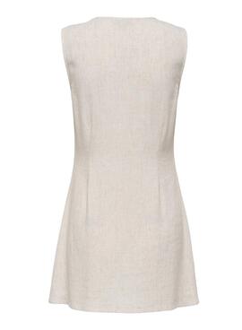 Vestido Only Siesta beige para mujer