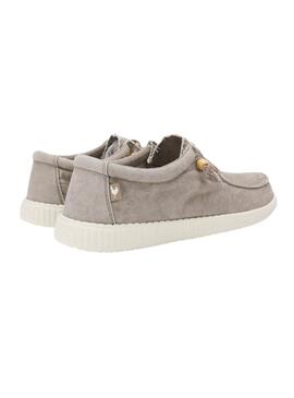 Zapatos Walkin Pitas Wallabi Washed beige para mujer
