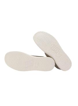 Zapatos Walkin Pitas Wallabi Washed beige para mujer