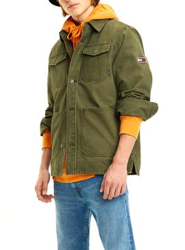 Chaqueta Tommy Jeans Cargo Verde Hombre