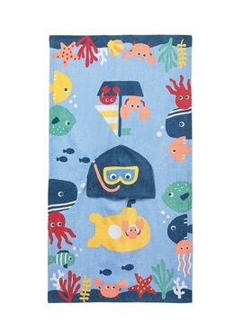 Capa de baño Mayoral submarino azul para bebé