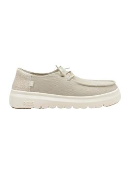 Zapatos Walkin Pitas Menton beige para mujer
