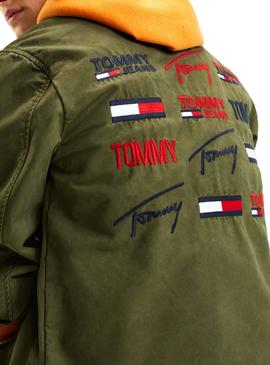 Chaqueta Tommy Jeans Cargo Verde Hombre