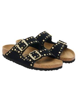 Sandalias Birkenstock Arizona Rivets negro para mujer