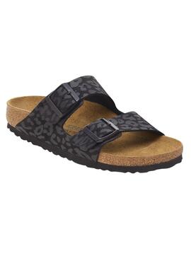 Sandalias Birkenstock Arizona Leo negro para mujer