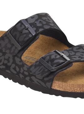 Sandalias Birkenstock Arizona Leo negro para mujer