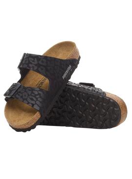 Sandalias Birkenstock Arizona Leo negro para mujer