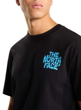 Camiseta The North Face Drip Logo negro para hombre
