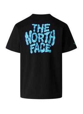 Camiseta The North Face Drip Logo negro para hombre
