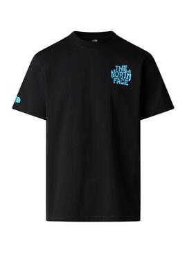 Camiseta The North Face Drip Logo negro para hombre
