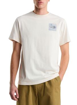Camiseta The North Face Mountain beige para hombre