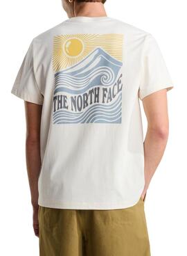 Camiseta The North Face Mountain beige para hombre
