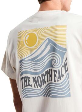 Camiseta The North Face Mountain beige para hombre