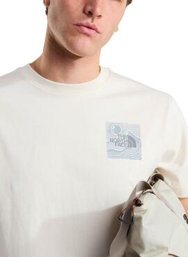 Camiseta The North Face Mountain beige para hombre