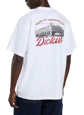 Camiseta Dickies Wellsville blanco para hombre