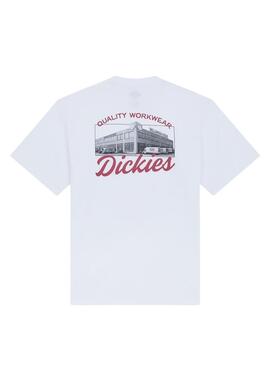 Camiseta Dickies Wellsville blanco para hombre