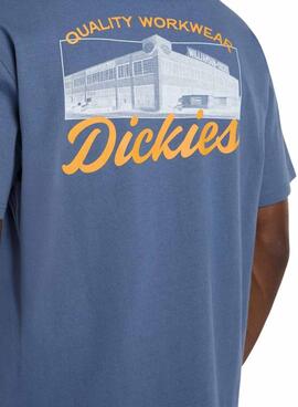 Camiseta Dickies Wellsville azul para hombre