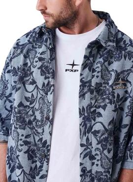 Camisa Project x Paris Jacquard azul para hombre