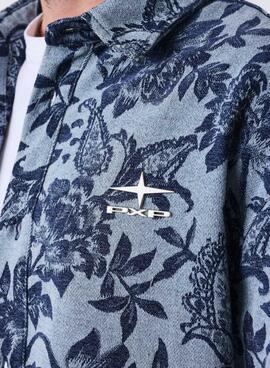 Camisa Project x Paris Jacquard azul para hombre