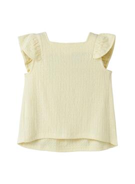 Top Name It Filura amarillo para niña
