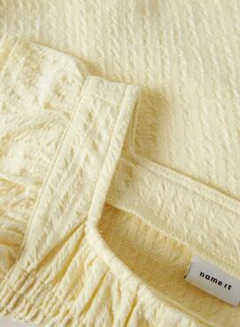 Top Name It Filura amarillo para niña