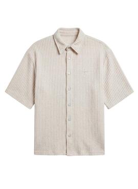 Camisa Project x Paris Gofre beige para hombre
