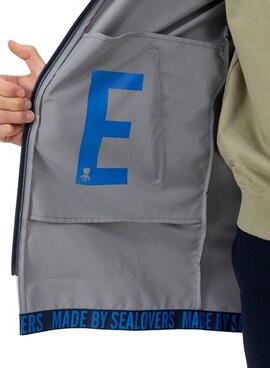 Parka El Pulpo impermeable beige para hombre
