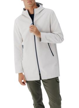 Parka El Pulpo impermeable beige para hombre
