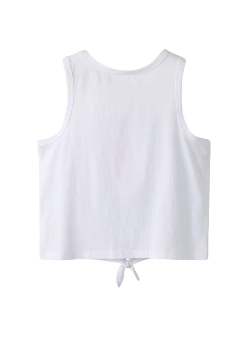 Top Name It Fadeaz blanco para niña