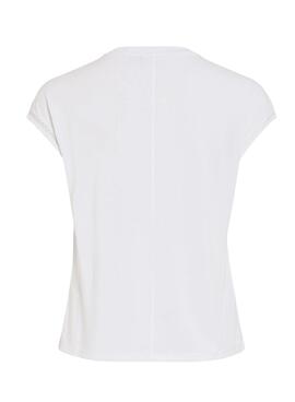 Camiseta Vila Modal blanco para mujer

