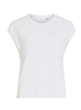 Camiseta Vila Modal blanco para mujer
