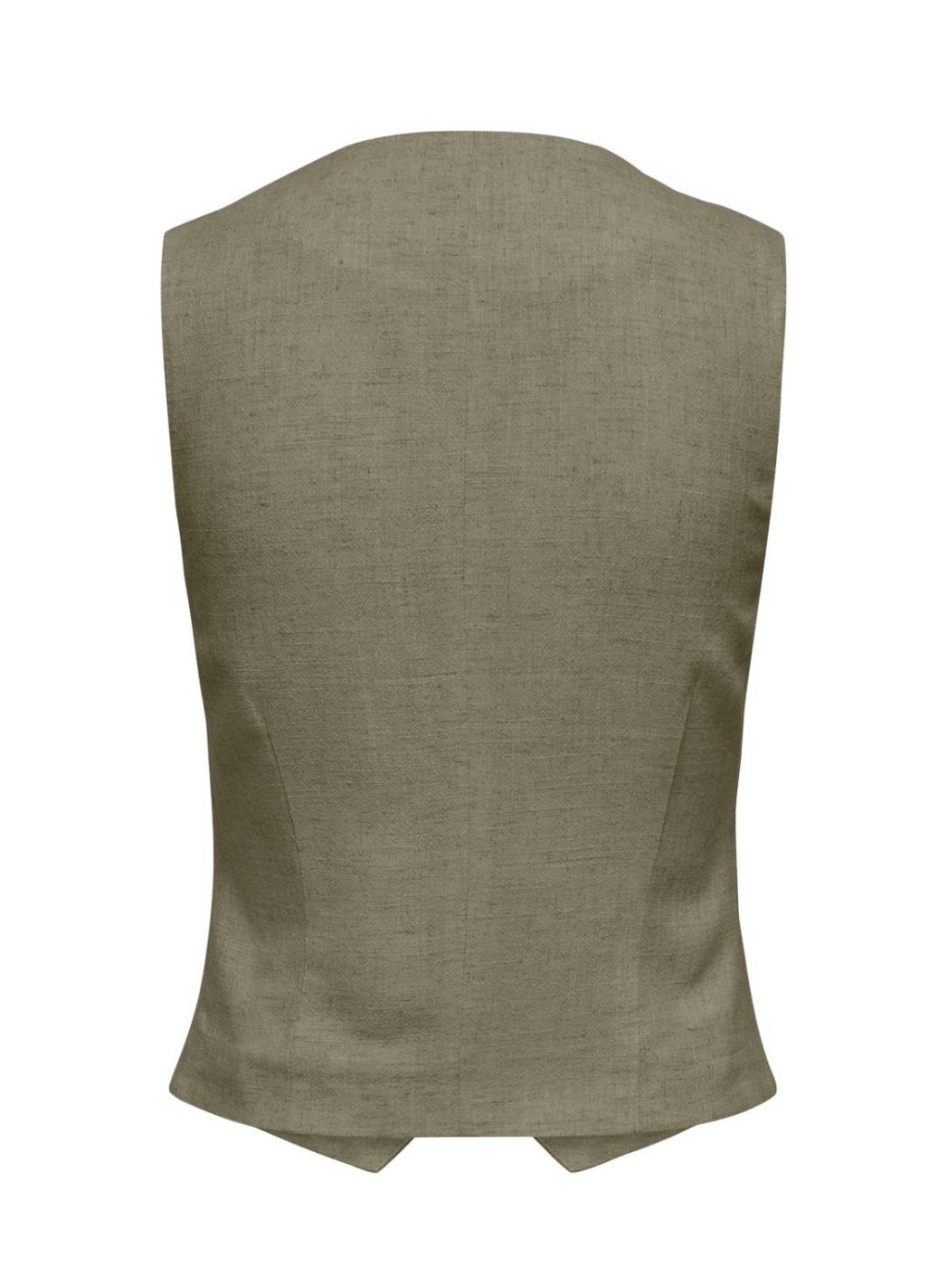 Chaleco Only Siesta verde para mujer