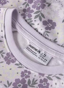 Sudadera Name It Dartia violeta para niña