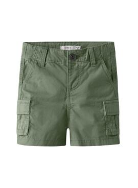 Bermuda Name It Ryan cargo verde para niño