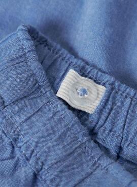 Shorts Name It Ferma Mini bordado inglés azul para niña