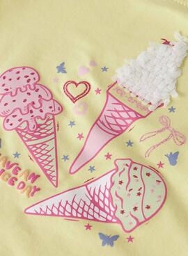 Camiseta Name It Fentaz amarillo para niña