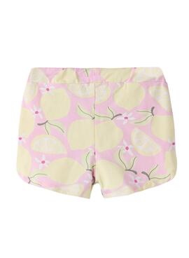 Shorts Name It Filuaz estampado de limones para niña