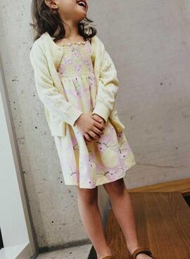 Vestido Name It Filuaz estampado de limones para niña