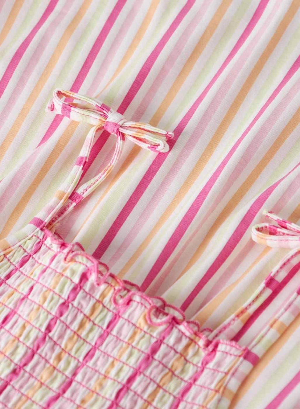 Vestido Name It Filuaz estampado de rayas multicolor para niña