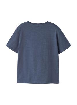 Camiseta Name It Feath azul para niño