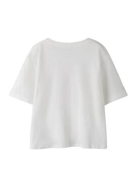 Camiseta Name It Freya blanco para niña