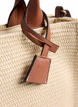 Bolso Pieces Kathrine beige para mujer