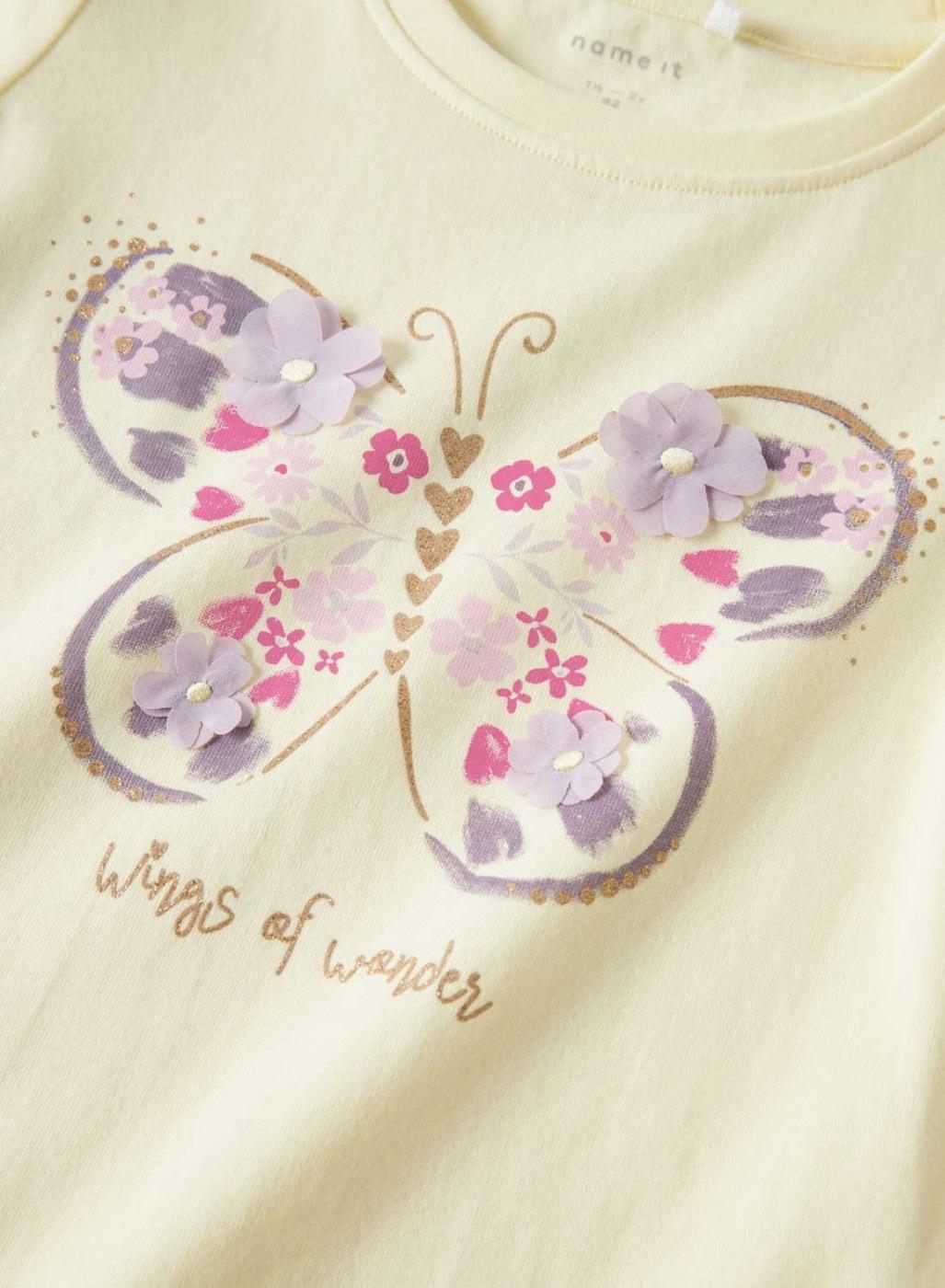 Camiseta Name It Deppa amarillo para niña