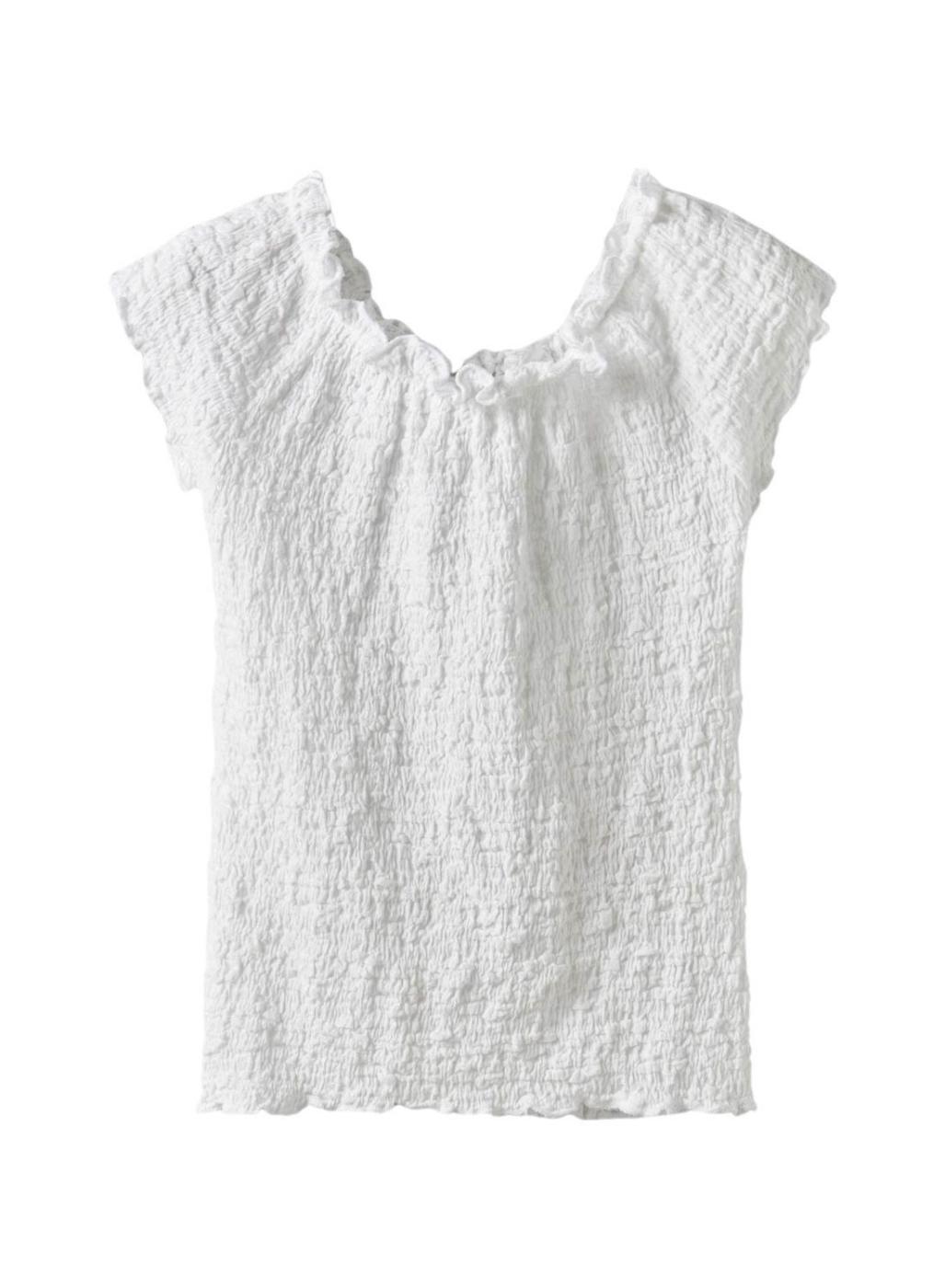Top Name It Halisse blanco para niña