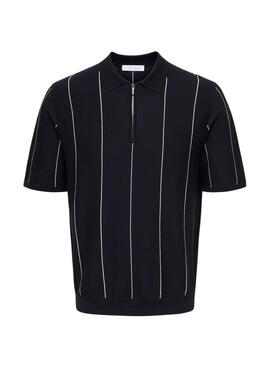 Polo Only and Sons Wyler azul y blanco para hombre