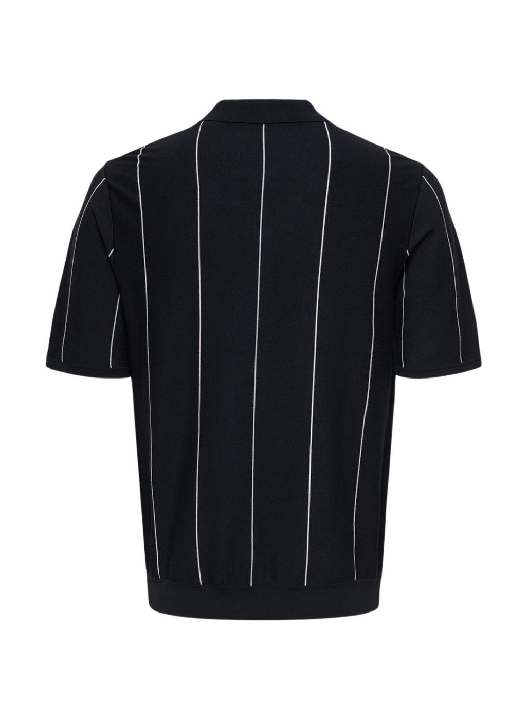 Polo Only and Sons Wyler azul y blanco para hombre